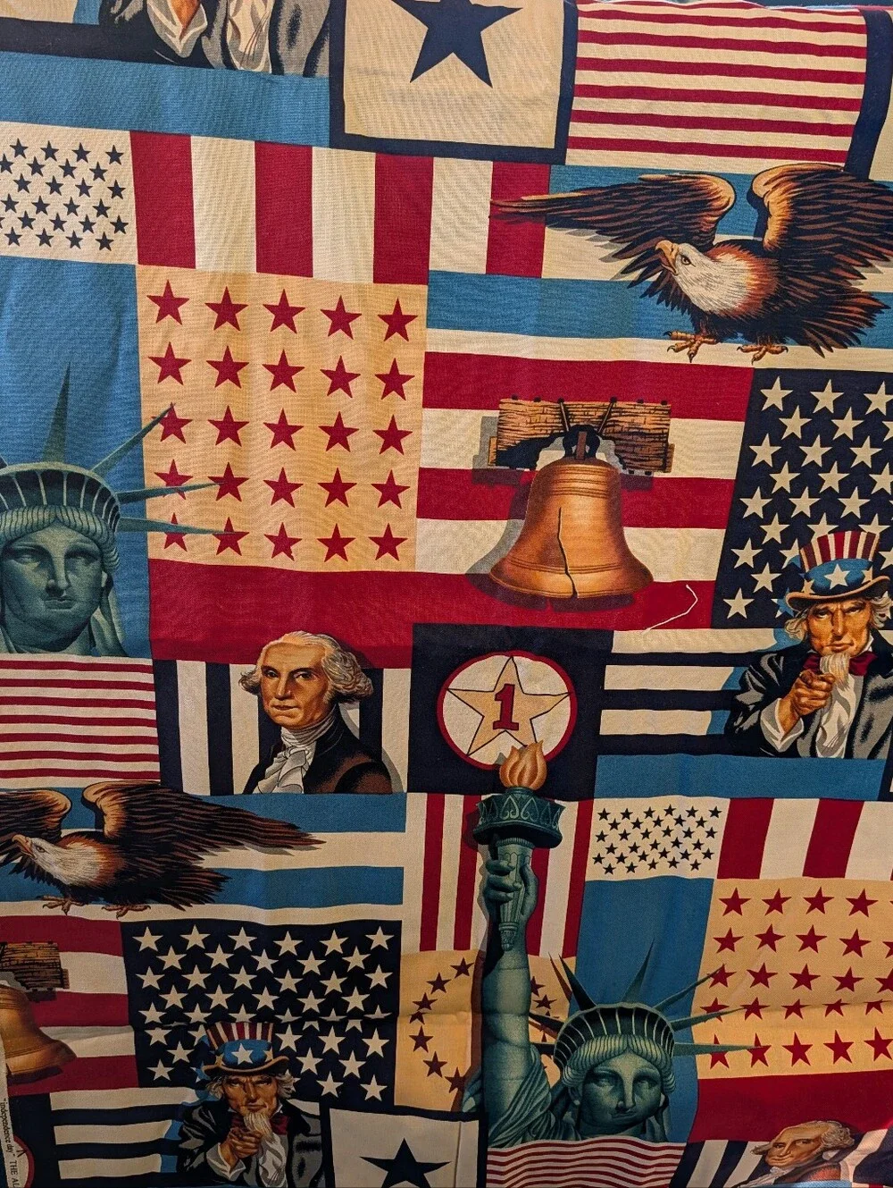 Alexander Henry DeLeon Patriotic Independence Day Americana Patchwork Fabric 2-Y - Picture 2 of 8